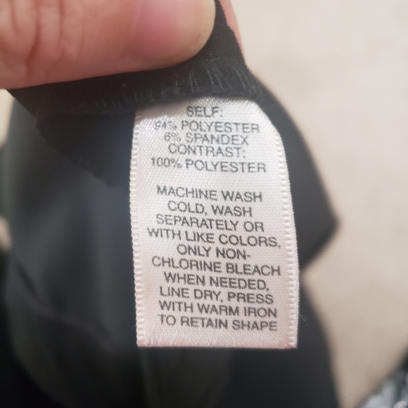 White House Black Market 2 satin waist flowy peekaboo slits at ankles side… - Picture 7 of 8